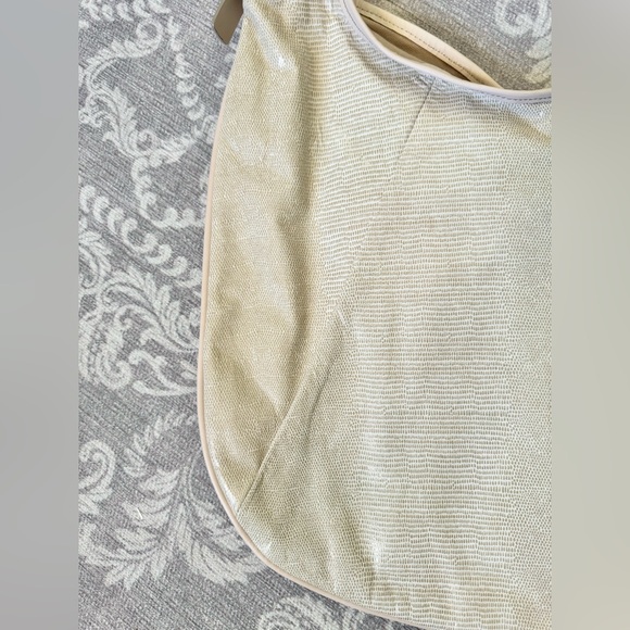 Cream Leather Hobo Purse - Picture 2 of 7